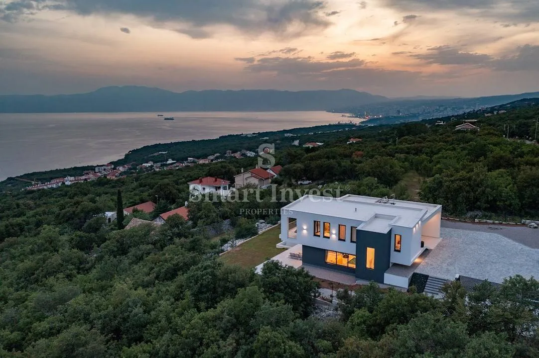 kostrena - predivna moderna vila s panoramskim pogledom - slika 38