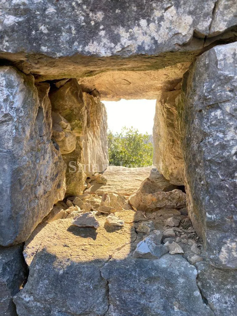 opatijska rivijera, teren od 3.282 m2 sa 7 starina i projektom, pogled na more - slika 26