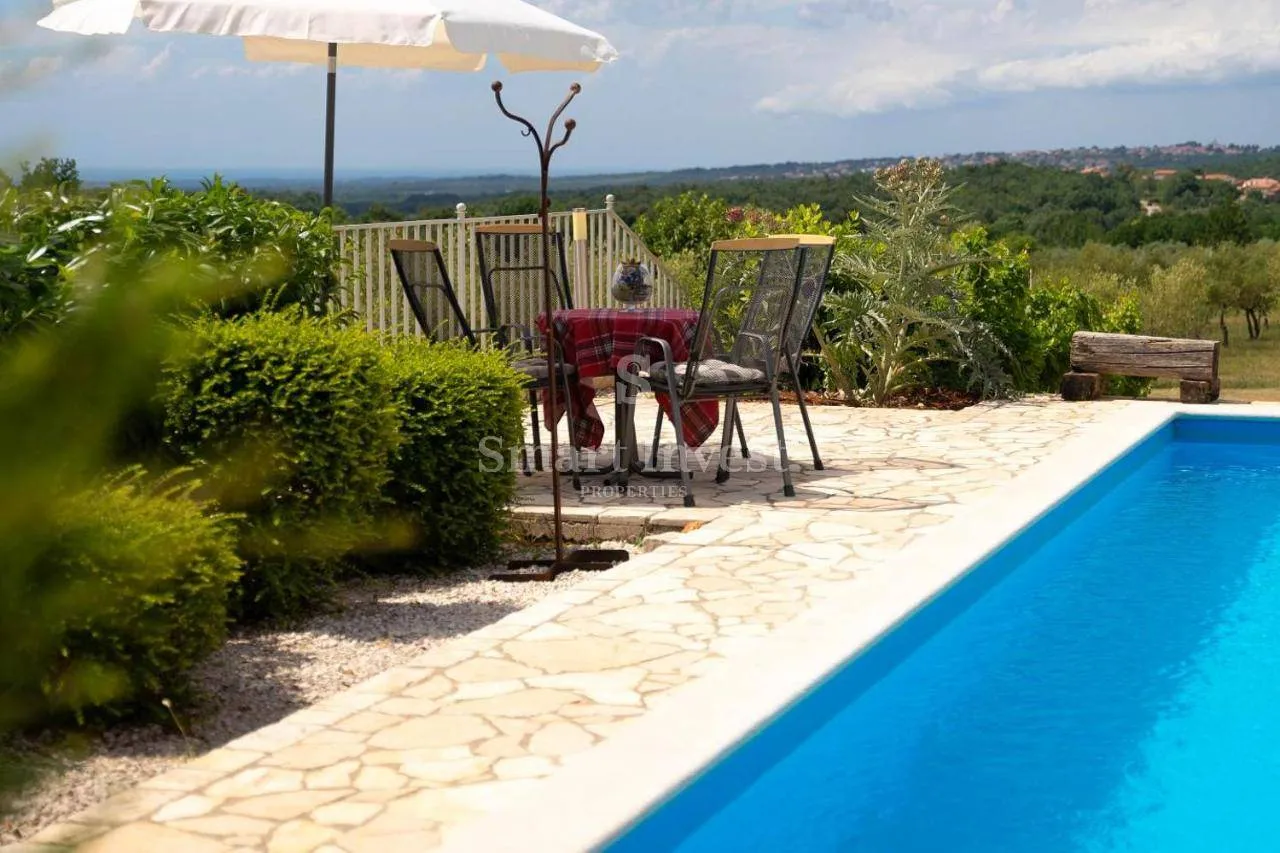 istra, poreč - okolica, vila s panoramskim pogledom na more - slika 7