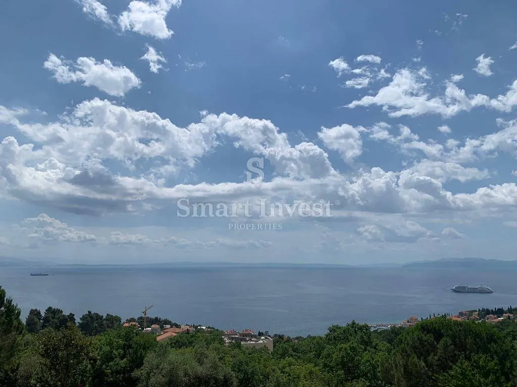 opatija, vila s bazenom i pogledom na more na velikoj okućnici - slika 2