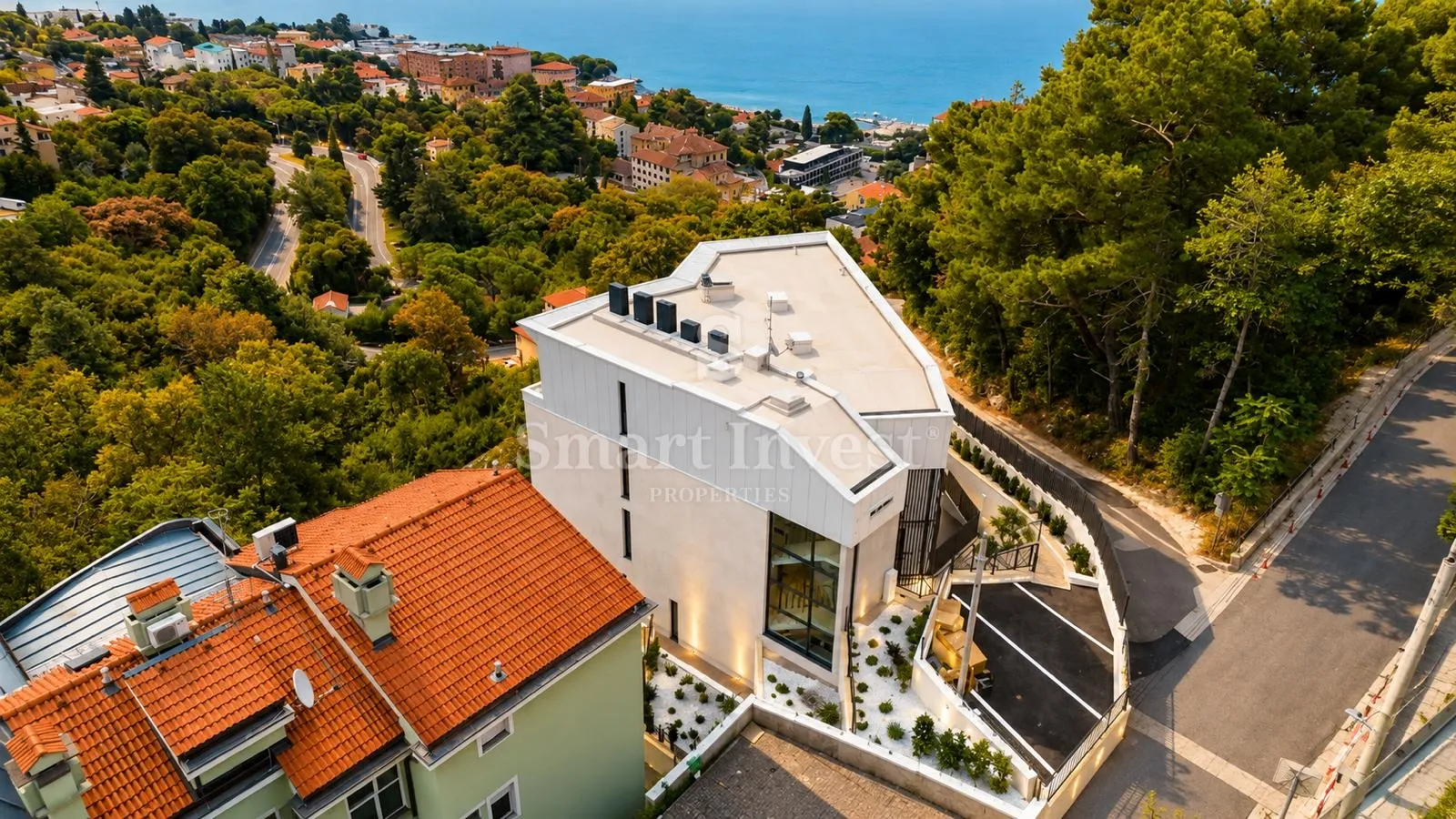opatija - centar, raskošni penthouse s pogledom na more u novogradnji s bazenom (s3) - slika 7
