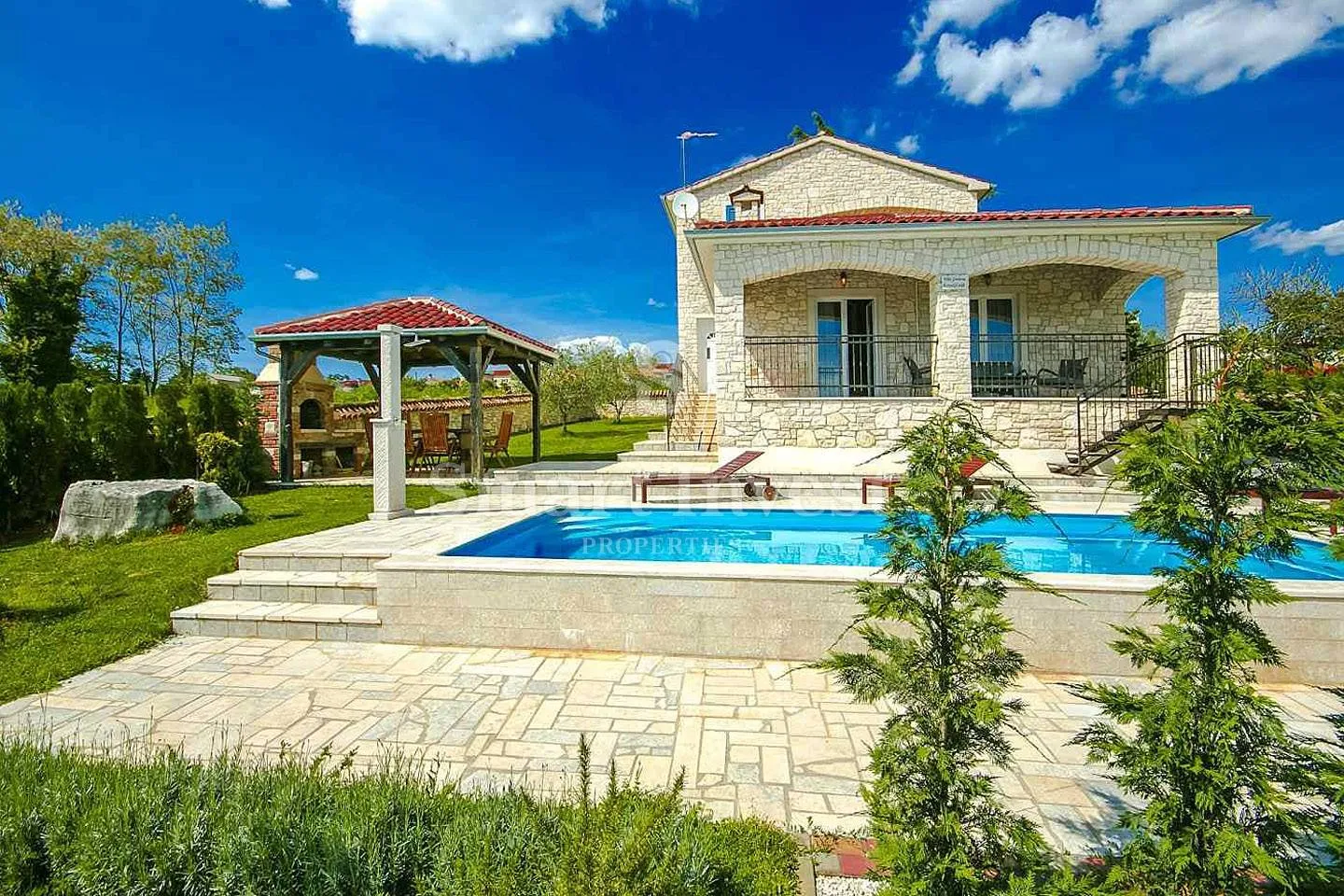 poreč okolica, prekrasna kamena vila s bazenom nedaleko mora - slika 4