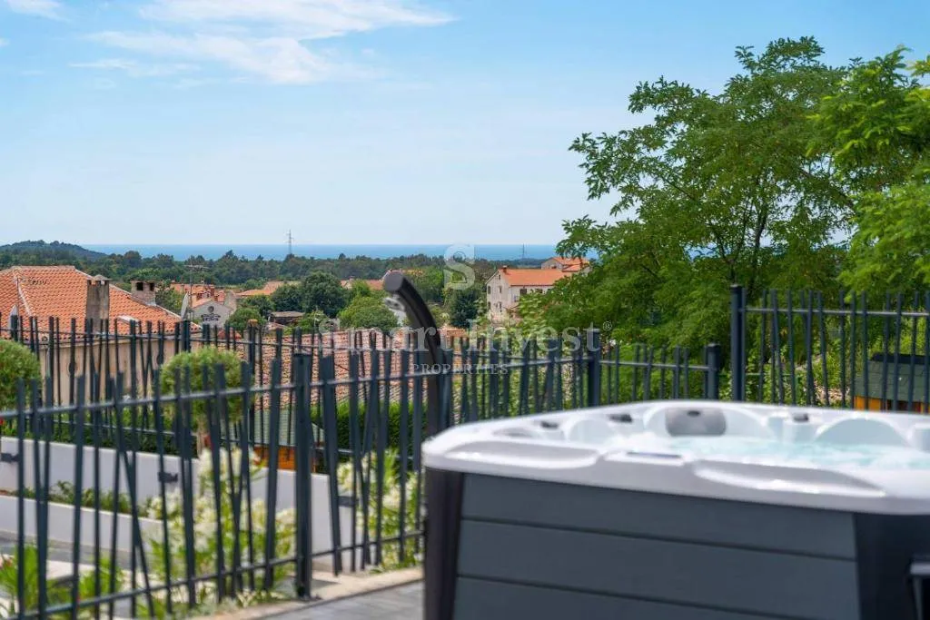 vrsar, moderna villa s pogledom na more i teniskim terenom - slika 30
