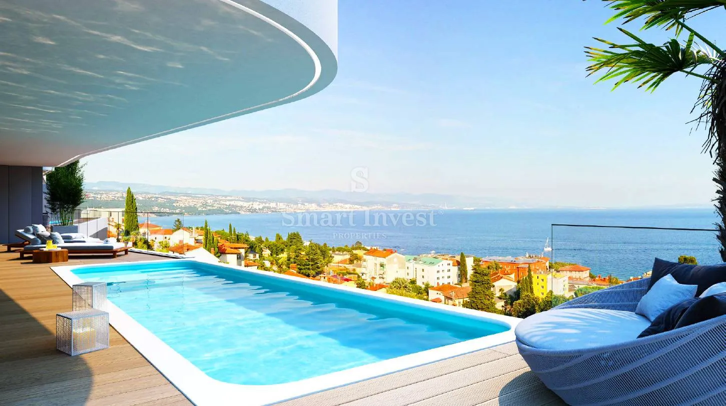 opatija, luksuzna novogradnja 3s+db, s privatnim bazenom i pogledom na more (b) - slika 10
