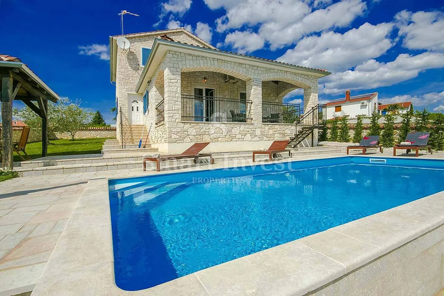 poreč okolica, prekrasna kamena vila s bazenom nedaleko mora - slika 5