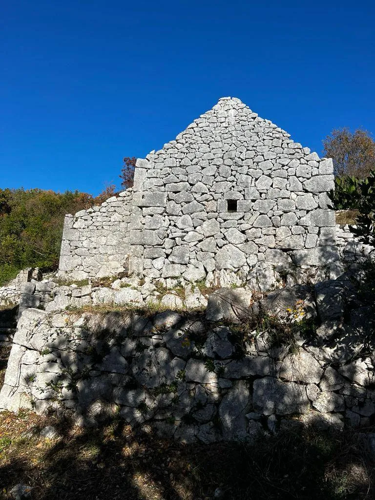 opatijska rivijera, teren od 3.282 m2 sa 7 starina i projektom, pogled na more - slika 7