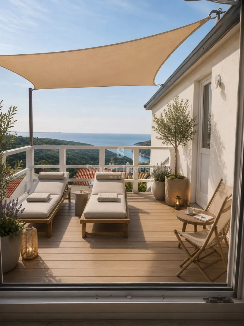duga uvala, penthouse s pogledom na more i parkingom, blizu plaže - slika 1