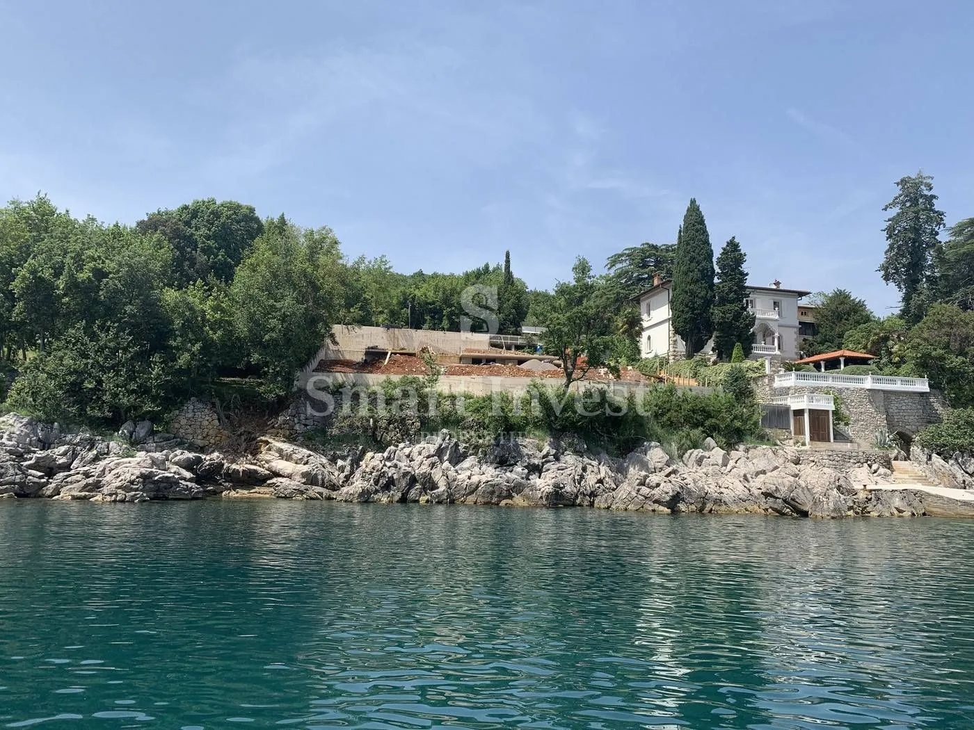 OPATIJSKA RIVIJERA, zemljište 1. red od mora s građevinskom dozvolom - Opatija