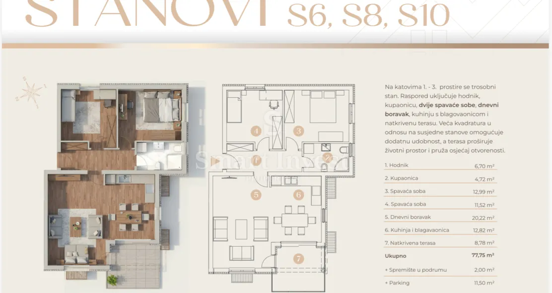 viškovo - saršoni, 2s+db, novogradnja - slika 5