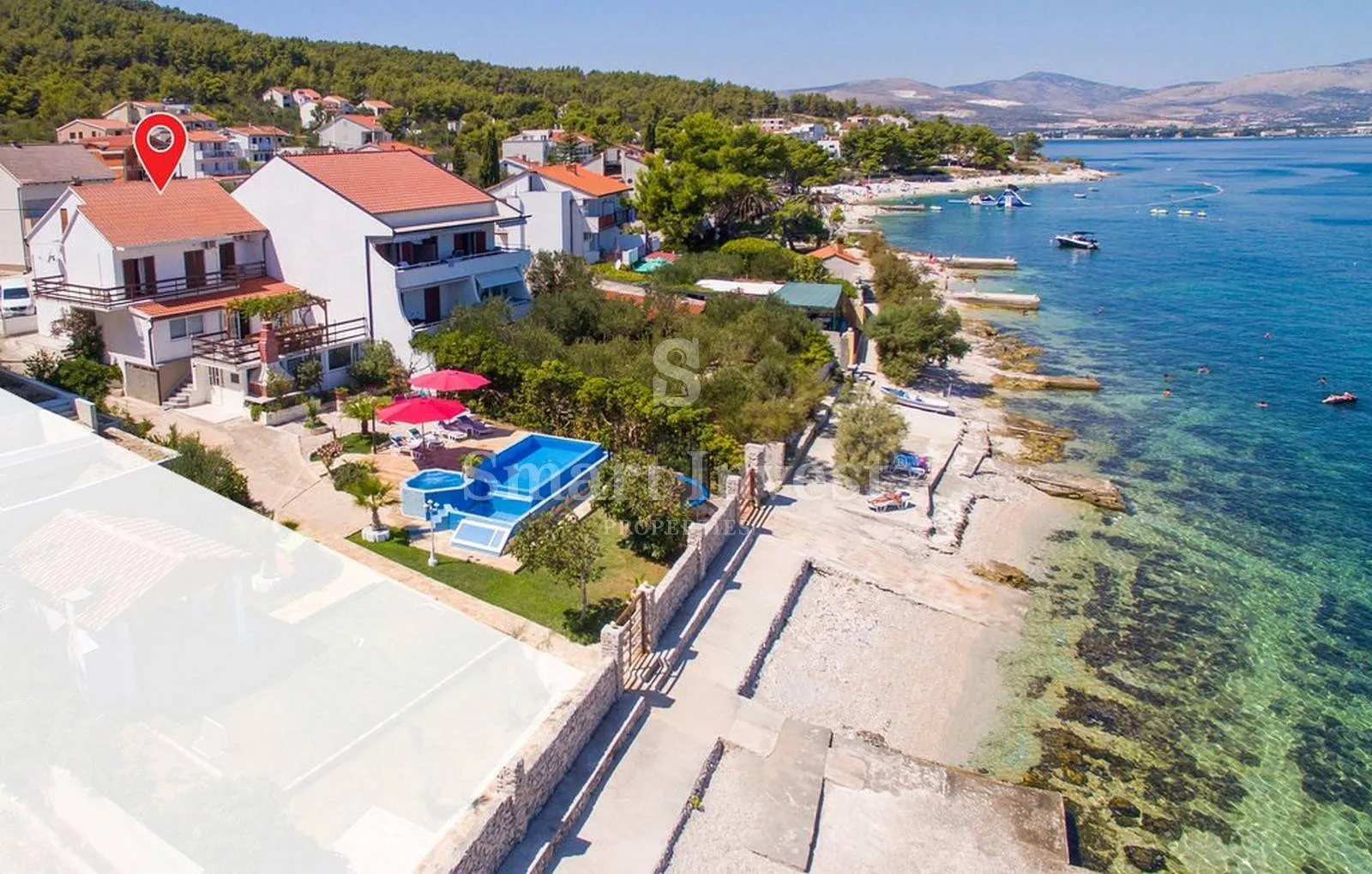 slatine - čiovo, 1. red do mora, kuća na tri etaže - slika 21