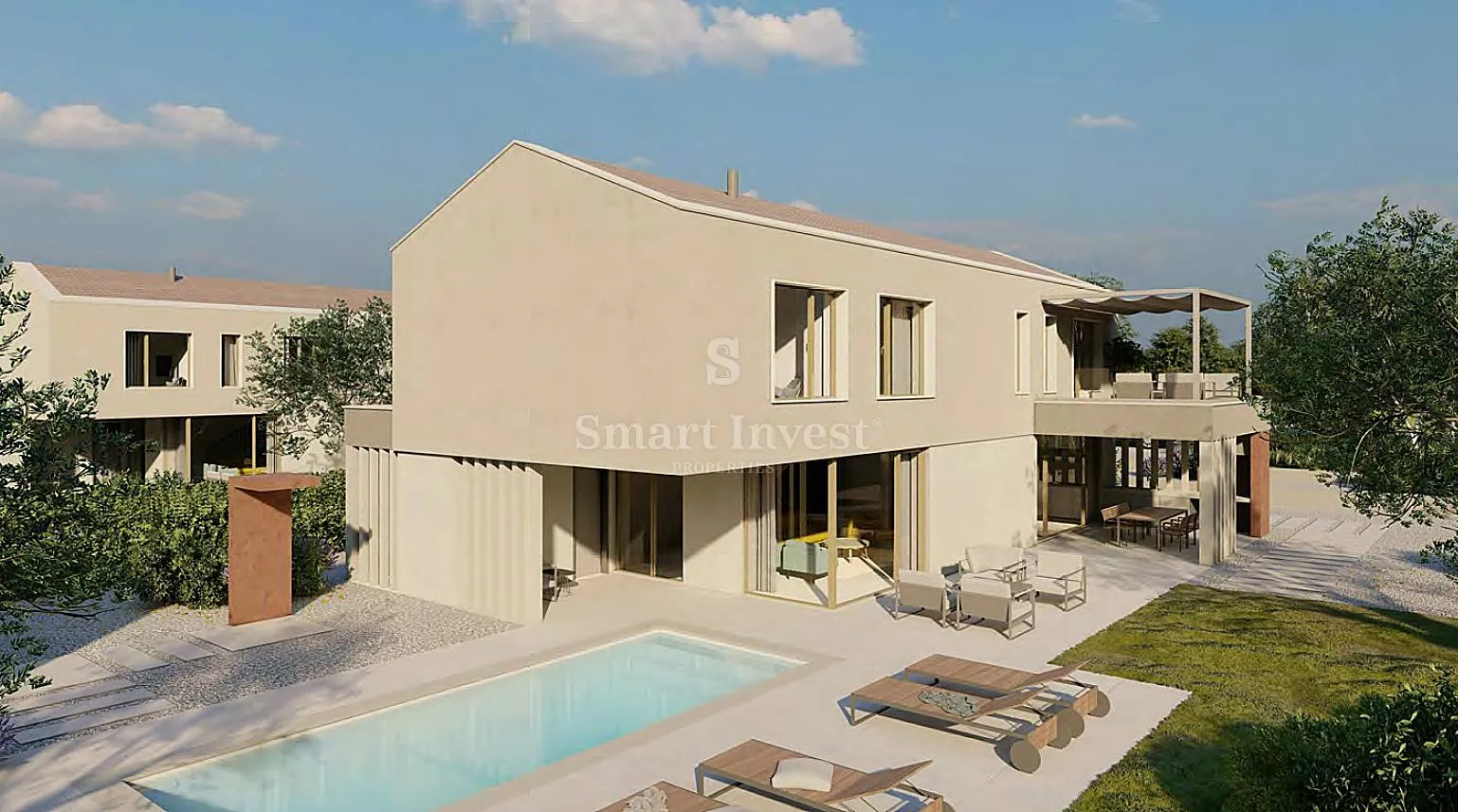 istra - labin, moderna vila s bazenom i velikom okućnicom (p1) - slika 4