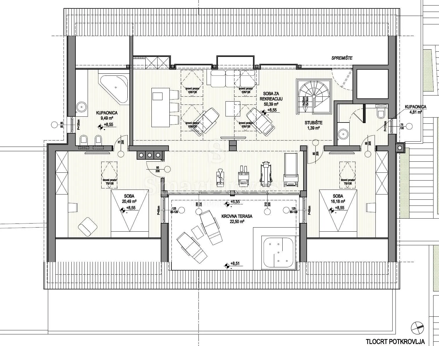 bregi, prekrasna nova vila s otvorenim pogledom na more! - slika 62