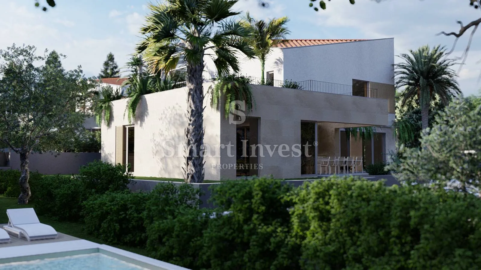 krk - malinska, moderna villa s bazenom, gymom i pogledom na more (e) - slika 10