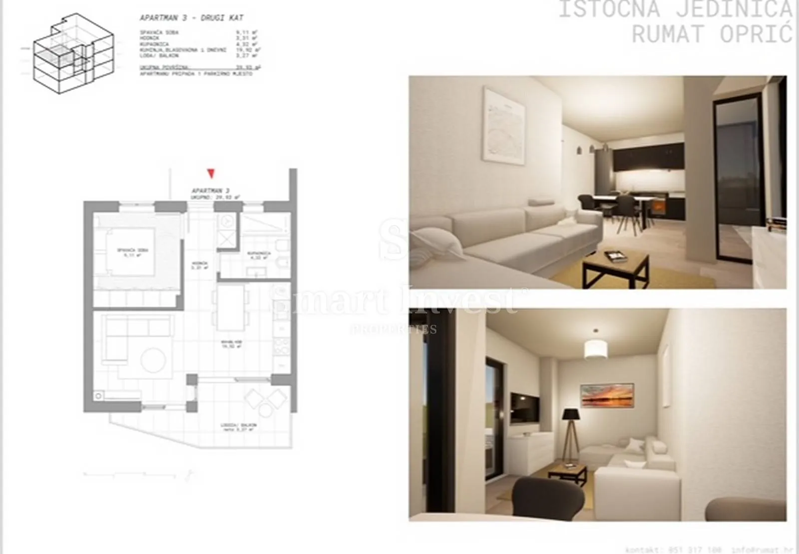 ika, moderna novogradnja, stan od 46,20 m2 - slika 4