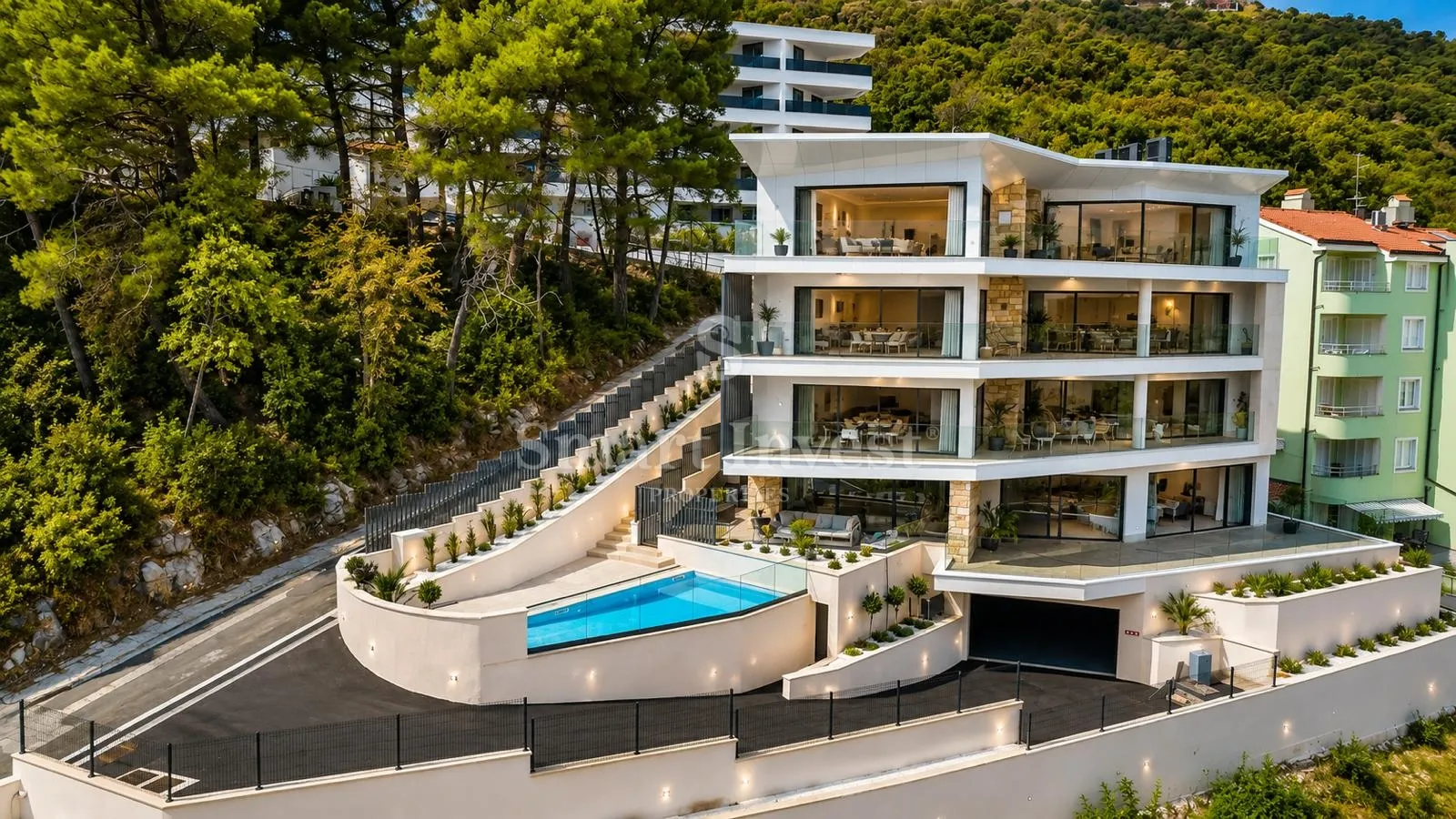 opatija - centar, raskošni penthouse s pogledom na more u novogradnji s bazenom (s3) - slika 6
