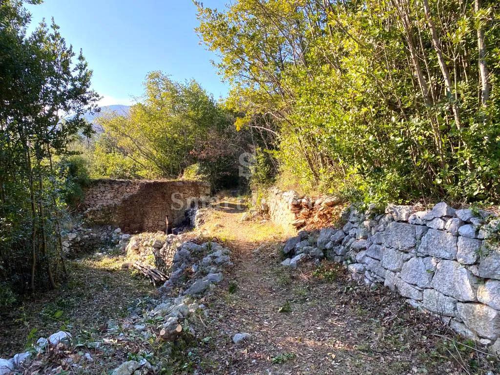 opatijska rivijera, teren od 3.282 m2 sa 7 starina i projektom, pogled na more - slika 30