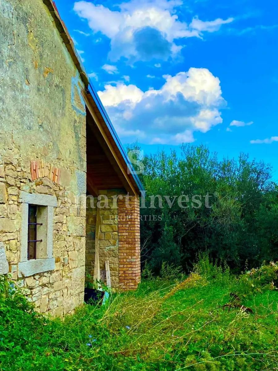 istra - cerovlje, dvojna štala za obnovu sa zemljištem - slika 6