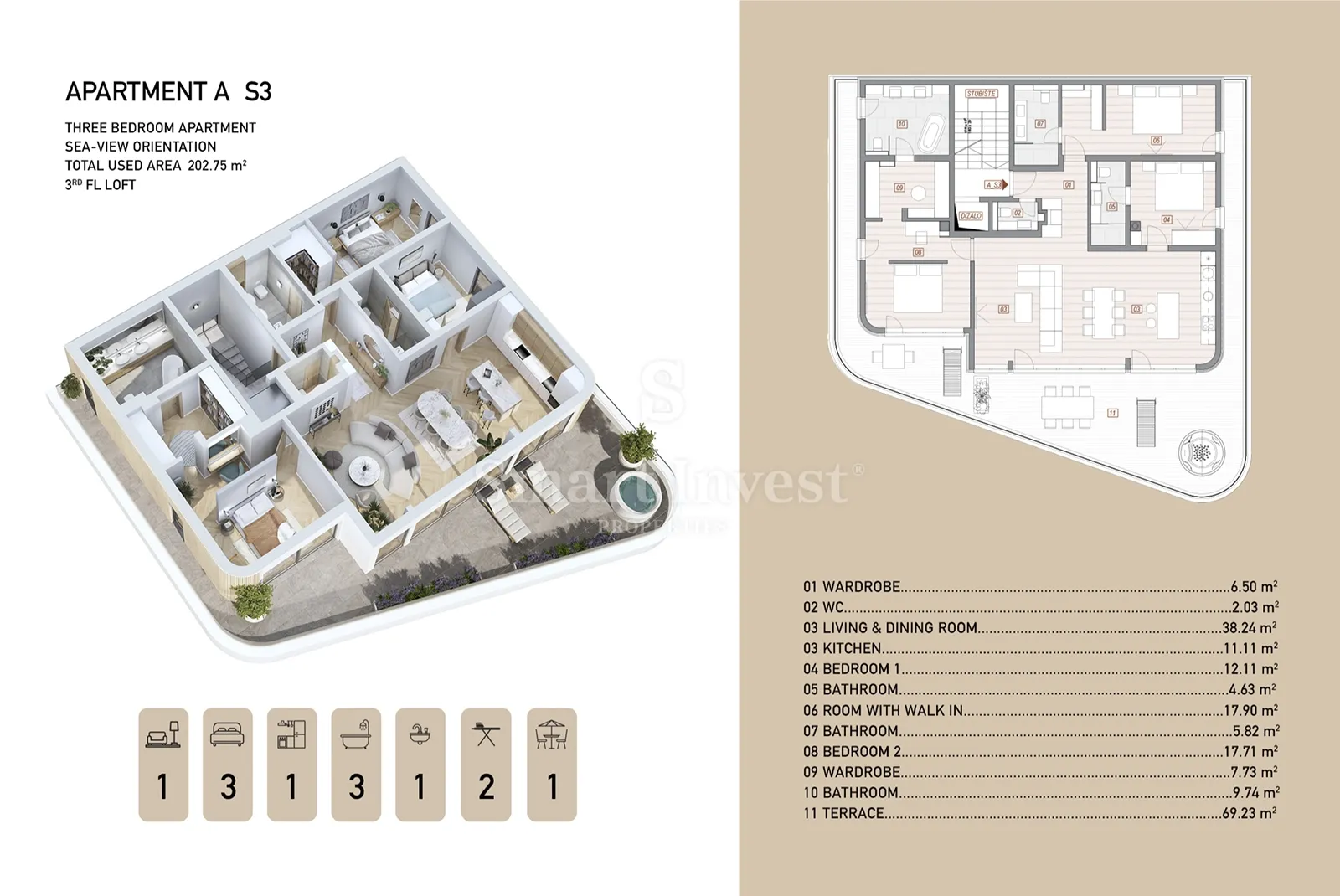 opatija - centar, penthouse 3s+db s pogledom na more u novogradnji (a-s3) - slika 31