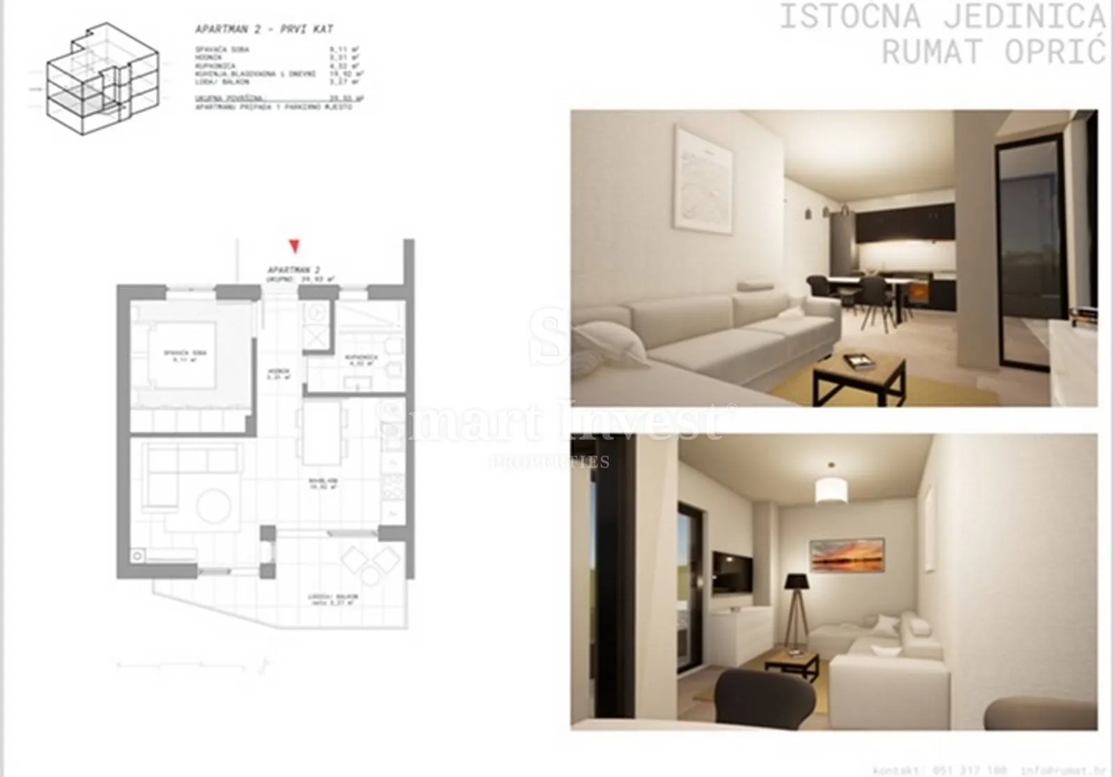 ika, moderna novogradnja, stan od 46,20 m2 - slika 4