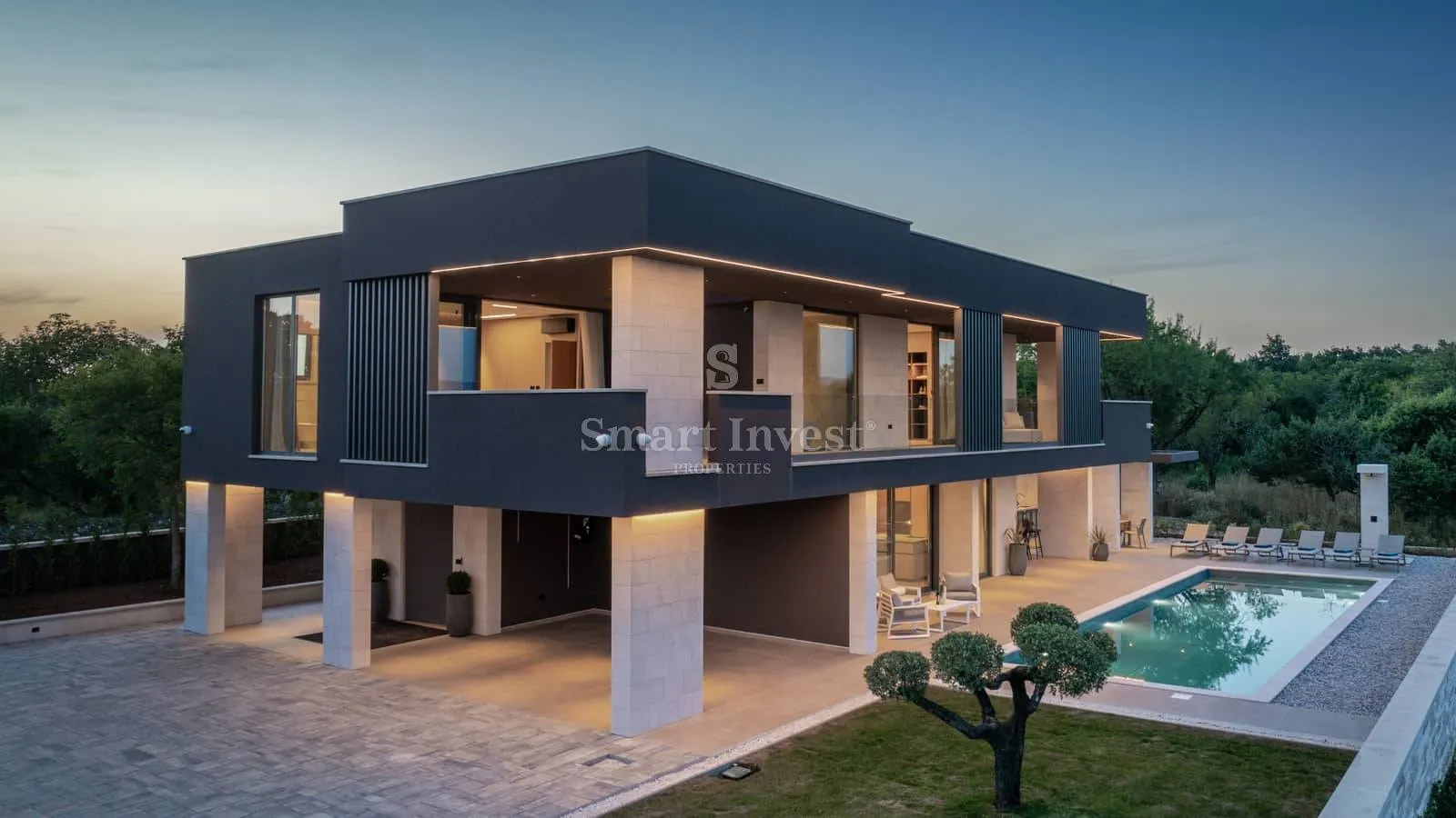 krnica, nova moderna vila s bazenom - slika 44