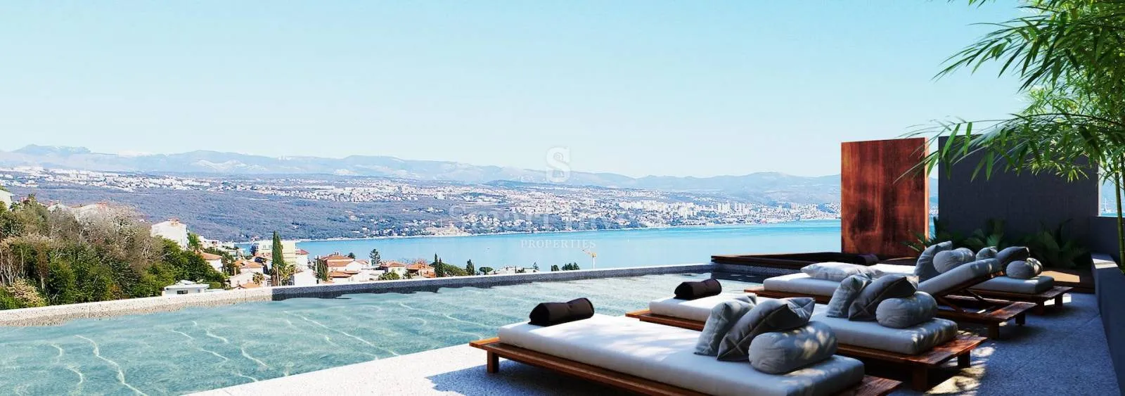 opatija - centar, raskošni penthouse s pogledom na more u novogradnji s bazenom (s3) - slika 11