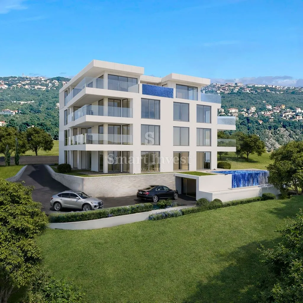 VOLOSKO, zemljište s građevinskom dozvolom za 10 stanova - Opatija