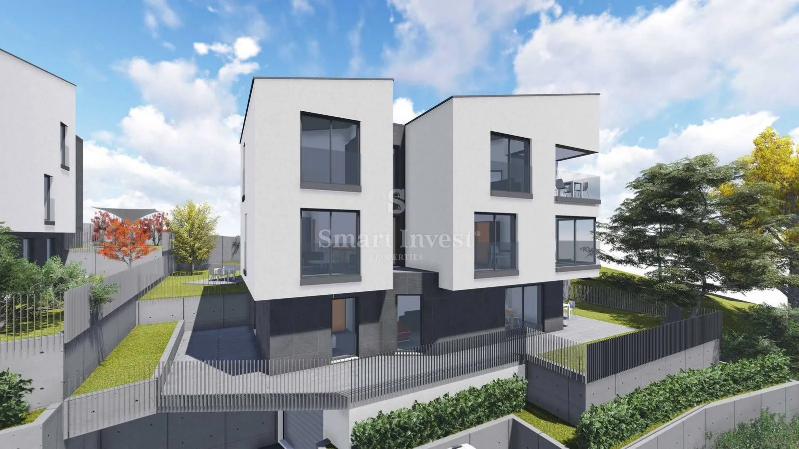 matulji - centar, građevinsko zemljište od 966m2 s projektom za dvije stambene zgrade - slika 5
