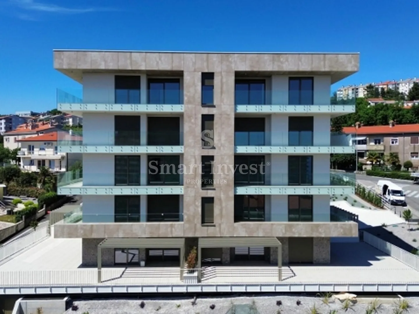 DONJI ZAMET, vrhunska novogradnja 3S+DB s pogledom na more i garažom (S2.2) - Rijeka