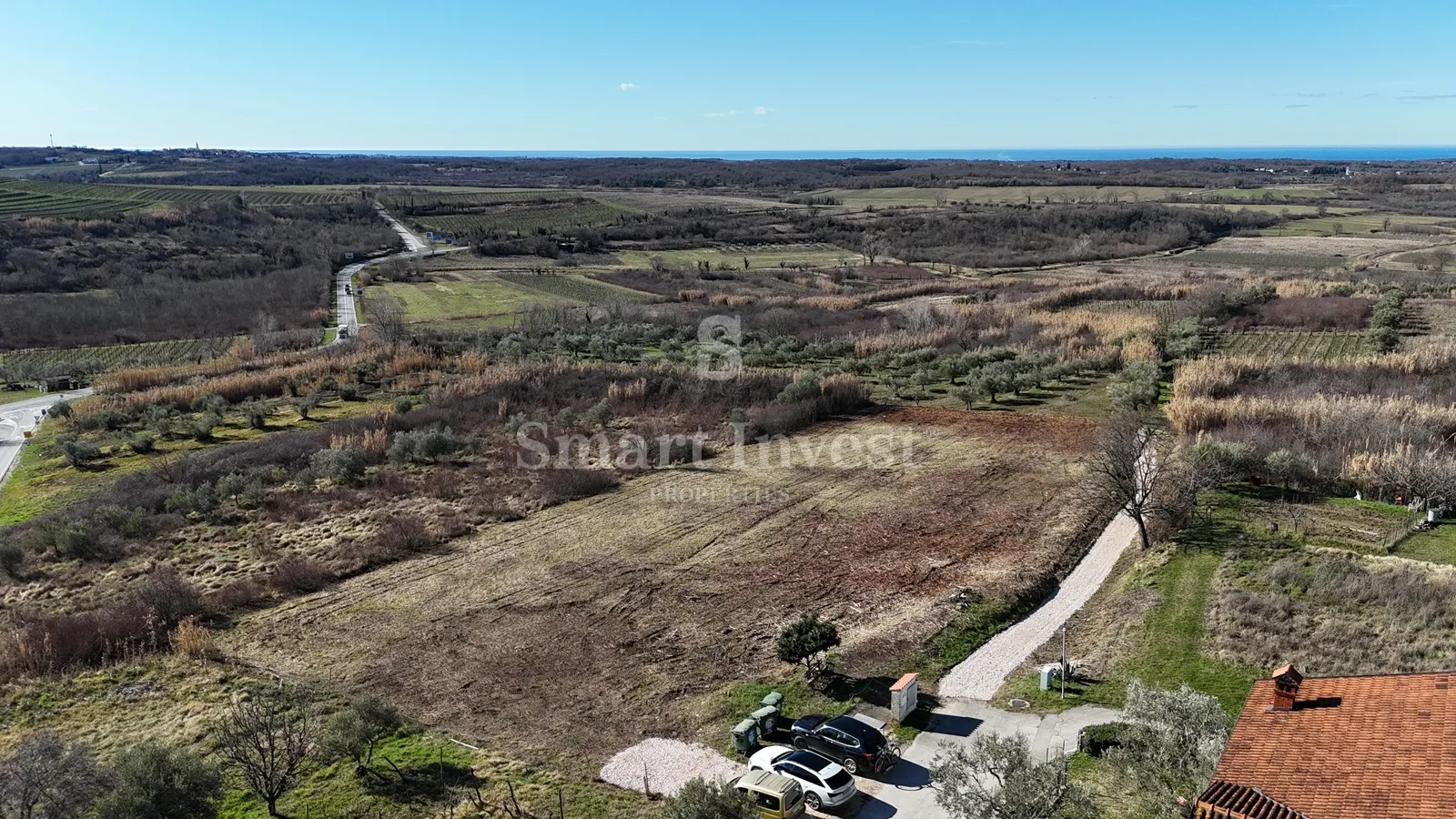 buje, građevinsko zemljište od 1036 m2 za kuću, pogled more - slika 6