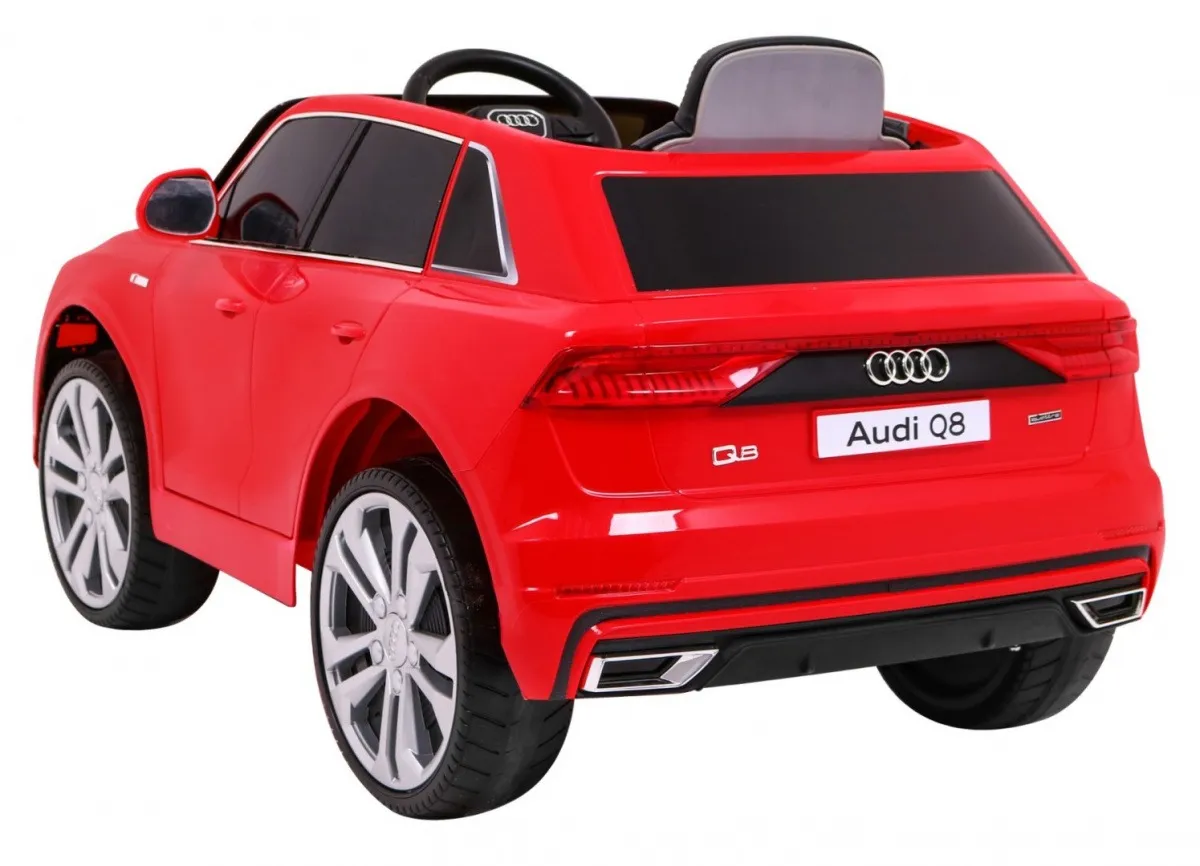 licencirani auto na akumulator audi q8 lift - crveni - slika 8