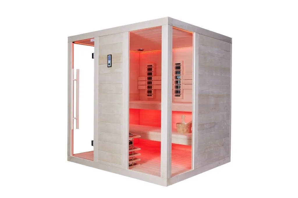 kombinirana sauna – 210 x 180 x 210 cm – elite – aspen - slika 12