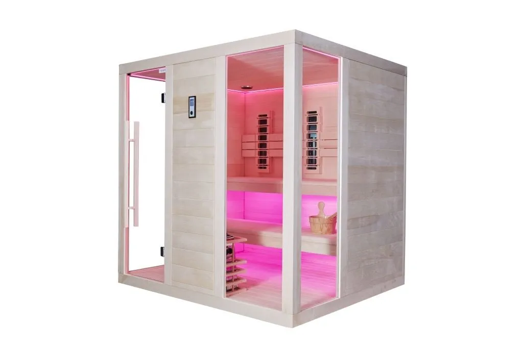 kombinirana sauna – 210 x 180 x 210 cm – elite – aspen - slika 5