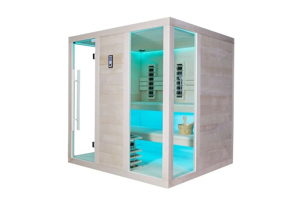 kombinirana sauna – 210 x 180 x 210 cm – elite – aspen - slika 6