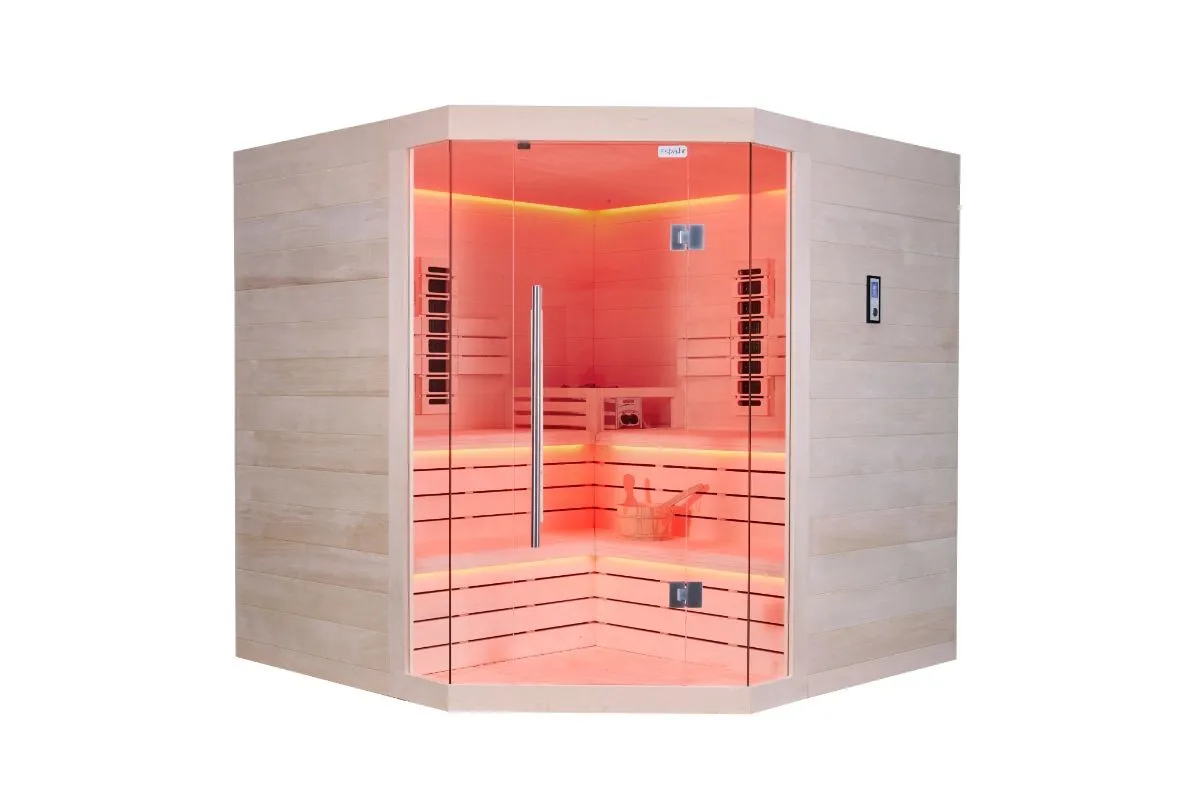 kombinirana sauna – 214 x 214 x 210 cm – elite – aspen - slika 20