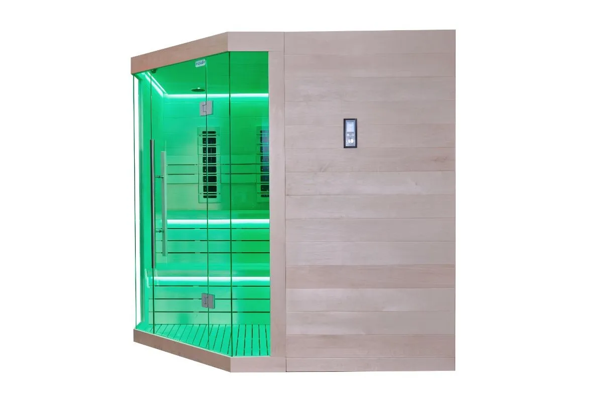 kombinirana sauna – 214 x 214 x 210 cm – elite – aspen - slika 4