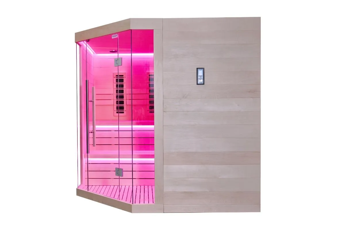 kombinirana sauna – 214 x 214 x 210 cm – elite – aspen - slika 5