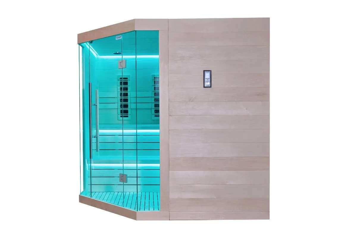 kombinirana sauna – 214 x 214 x 210 cm – elite – aspen - slika 11