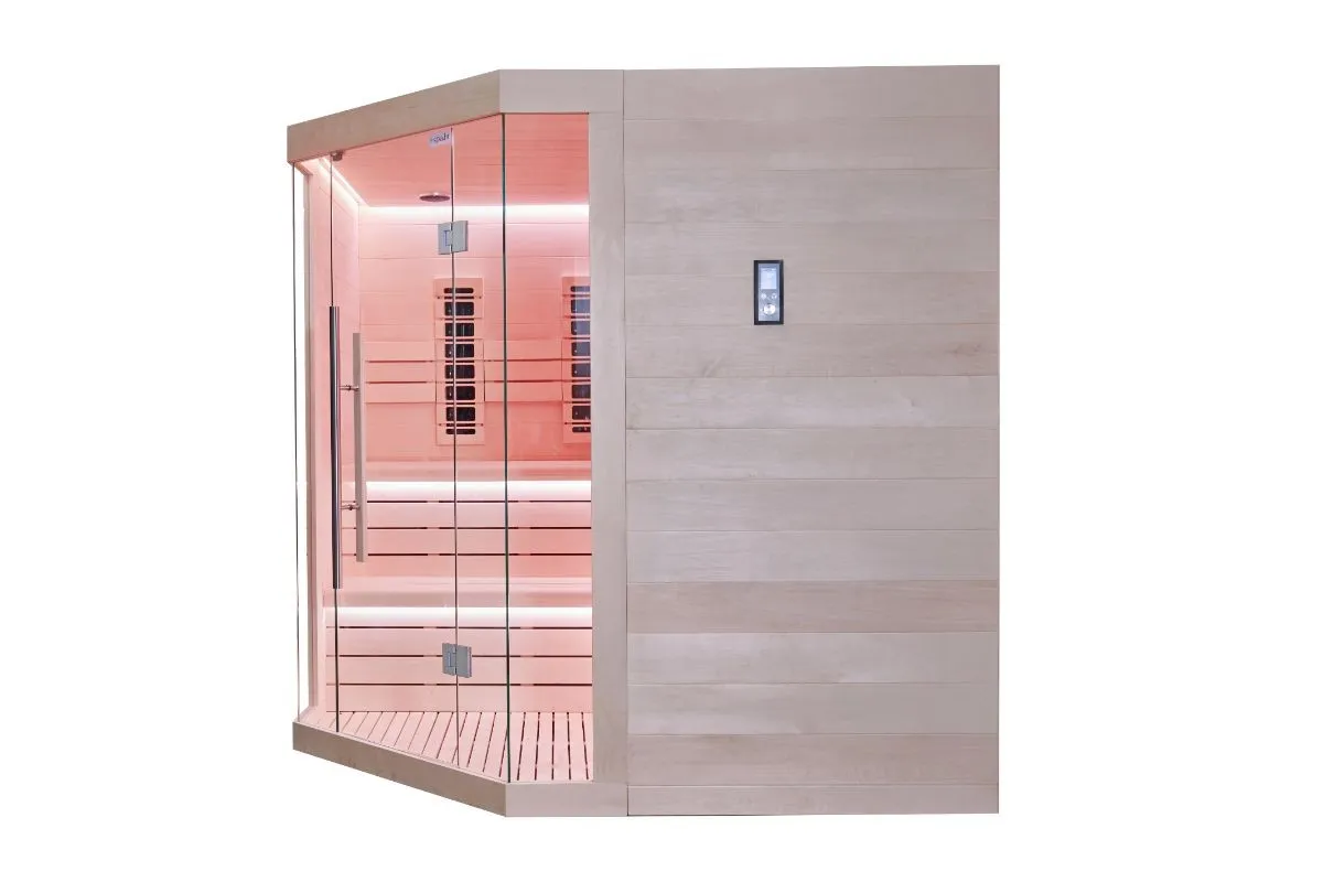 kombinirana sauna – 214 x 214 x 210 cm – elite – aspen - slika 6