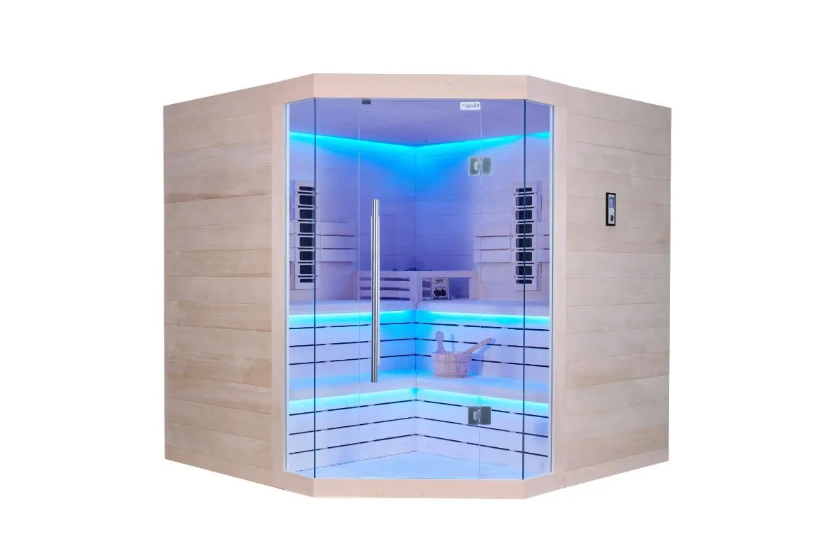 kombinirana sauna – 214 x 214 x 210 cm – elite – aspen - slika 21