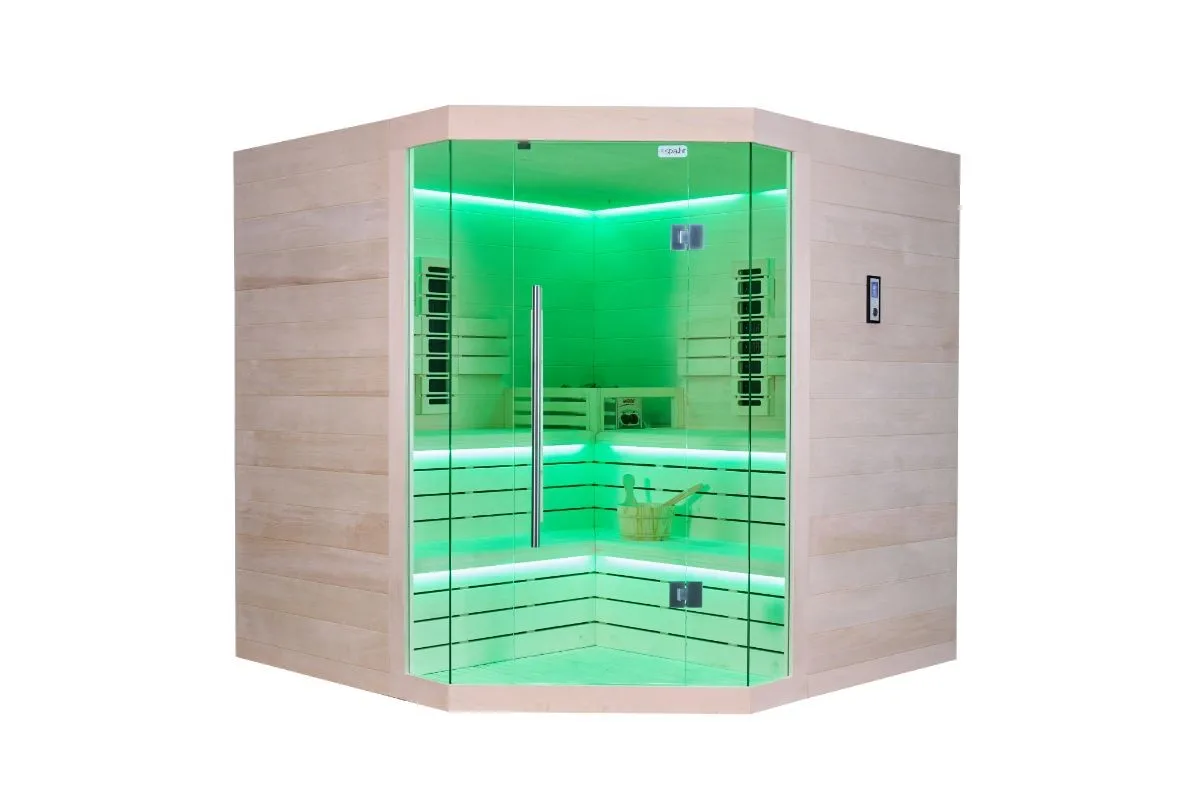kombinirana sauna – 214 x 214 x 210 cm – elite – aspen - slika 19