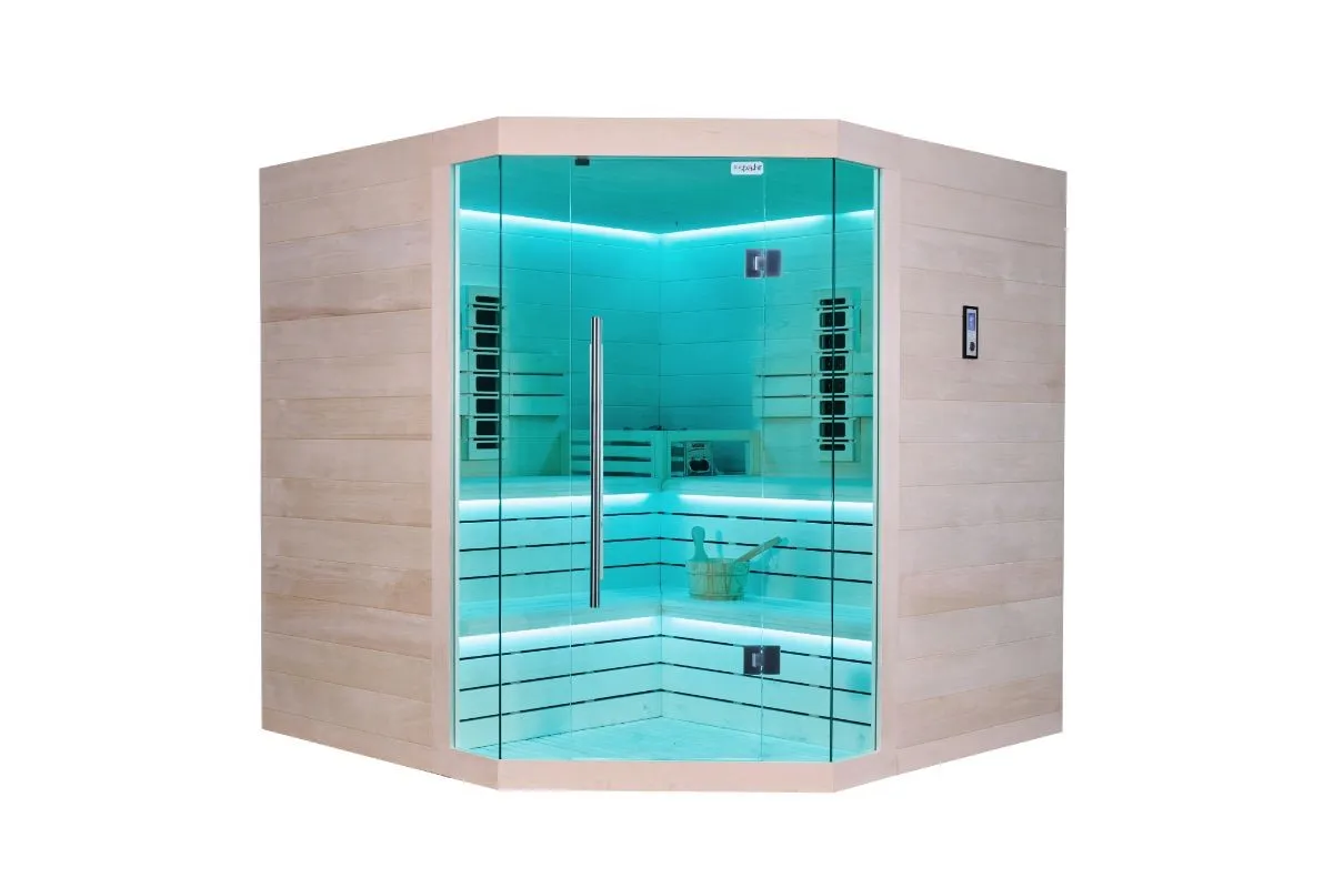 kombinirana sauna – 214 x 214 x 210 cm – elite – aspen - slika 27
