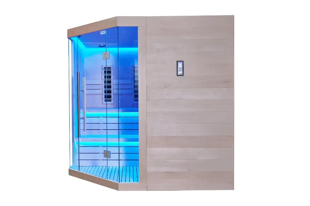 kombinirana sauna – 214 x 214 x 210 cm – elite – aspen - slika 3