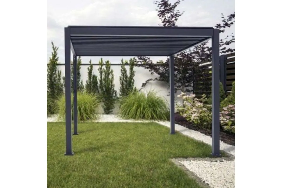bioklimatska pergola gazebo za spa masažni bazen 3 x 4 m - slika 28