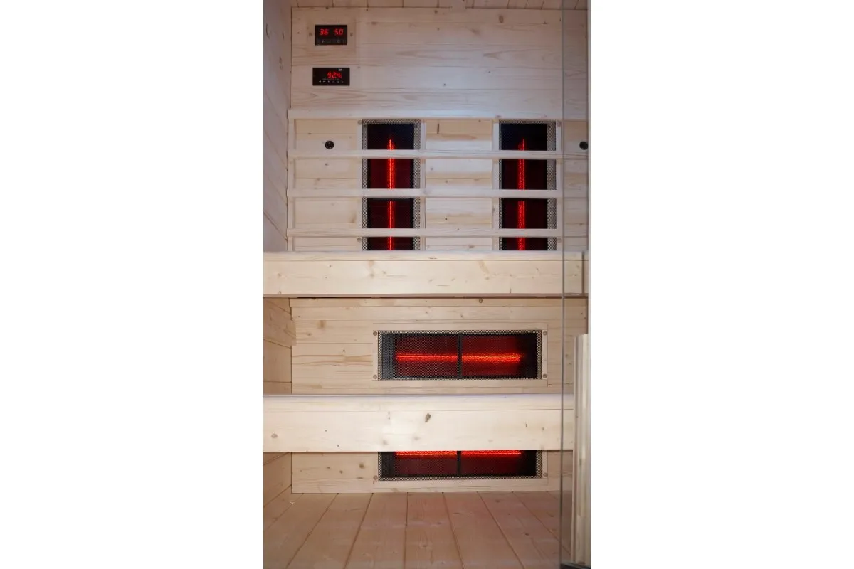 vanjska kombinirana sauna – infra + finska – 170 x 170 x 210 cm - slika 13
