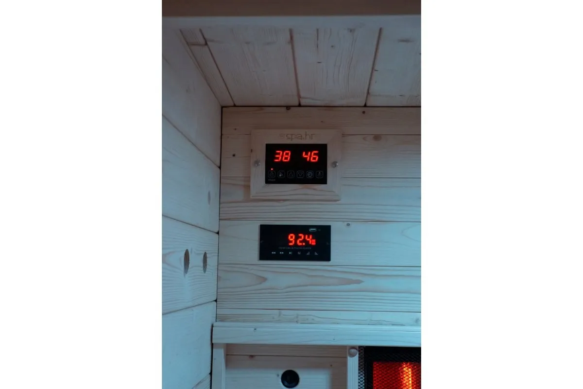 vanjska kombinirana sauna – infra + finska – 170 x 170 x 210 cm - slika 15