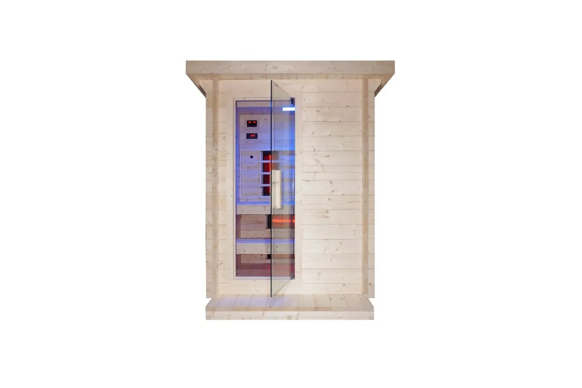 vanjska kombinirana sauna – infra + finska – 170 x 170 x 210 cm - slika 9