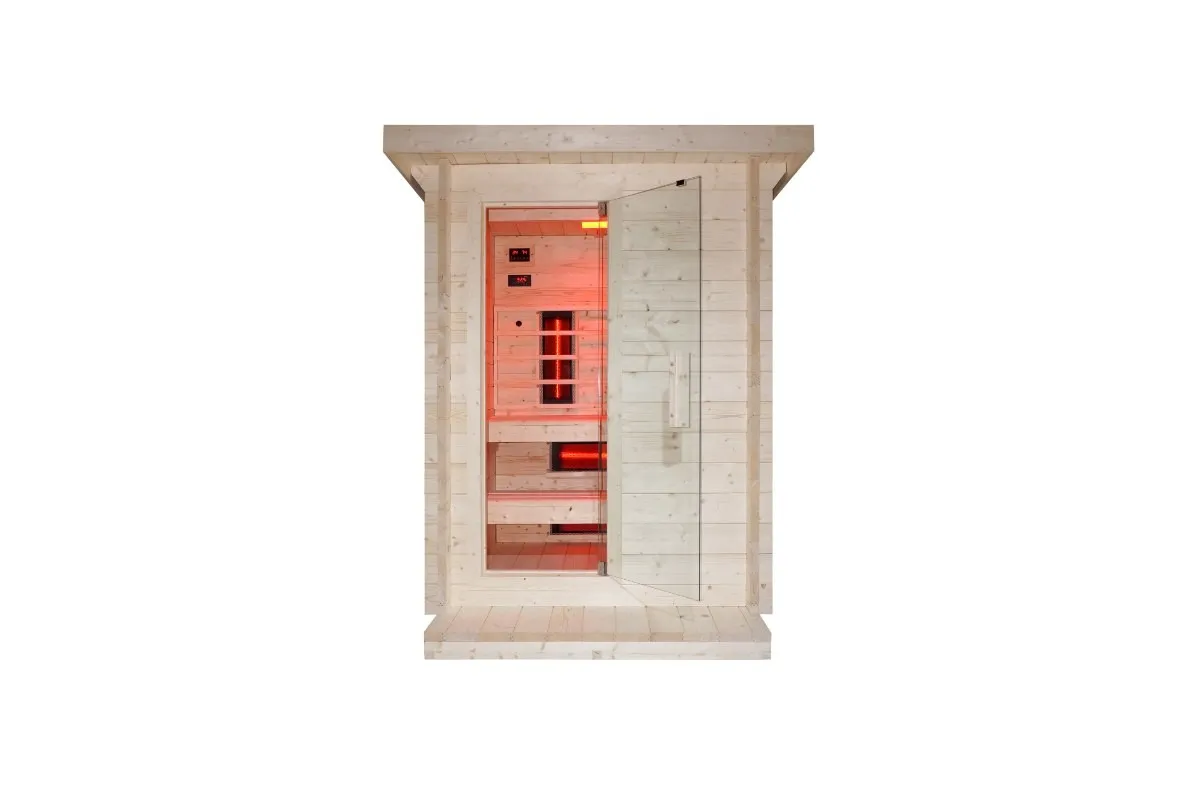 vanjska kombinirana sauna – infra + finska – 170 x 170 x 210 cm - slika 10