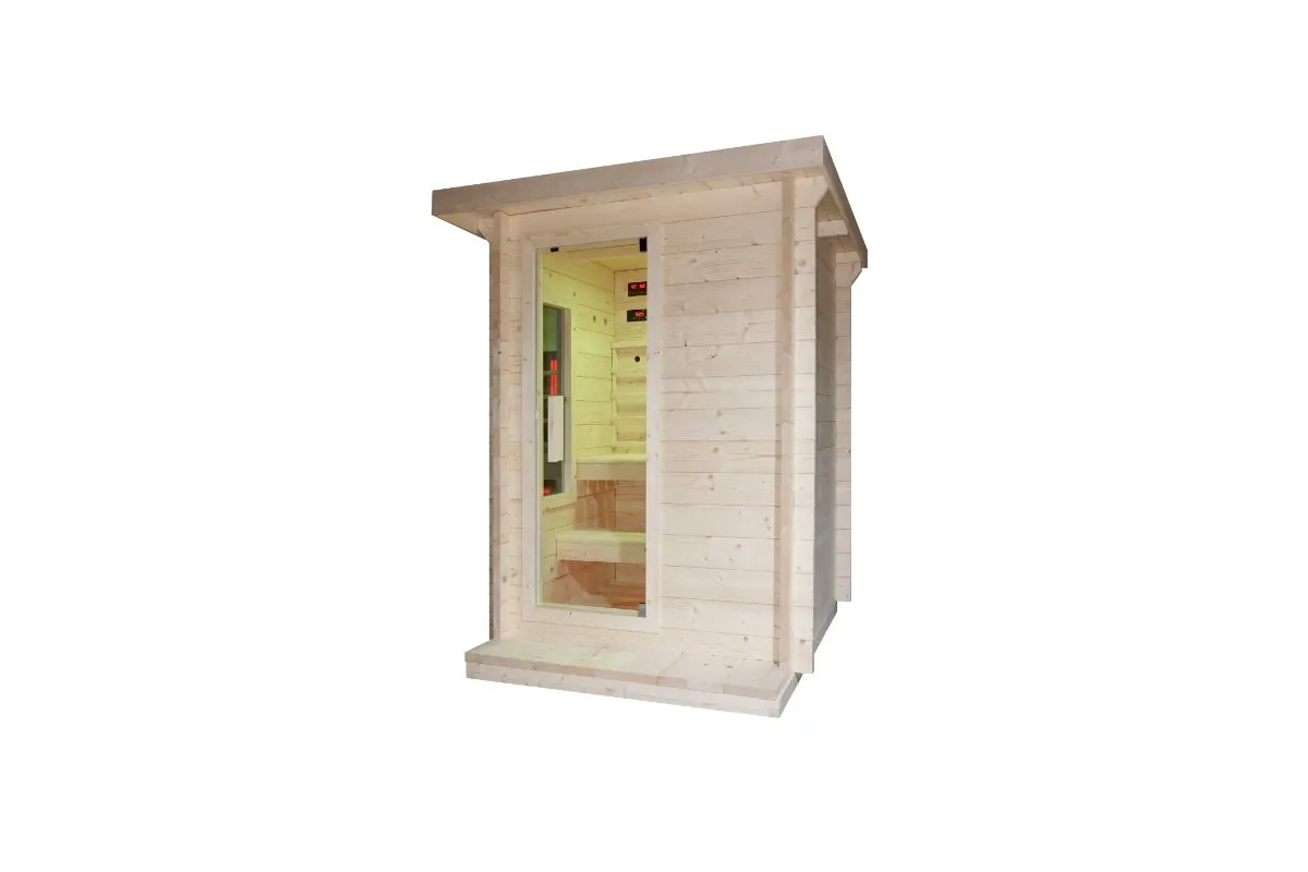 vanjska kombinirana sauna – infra + finska – 170 x 170 x 210 cm - slika 16