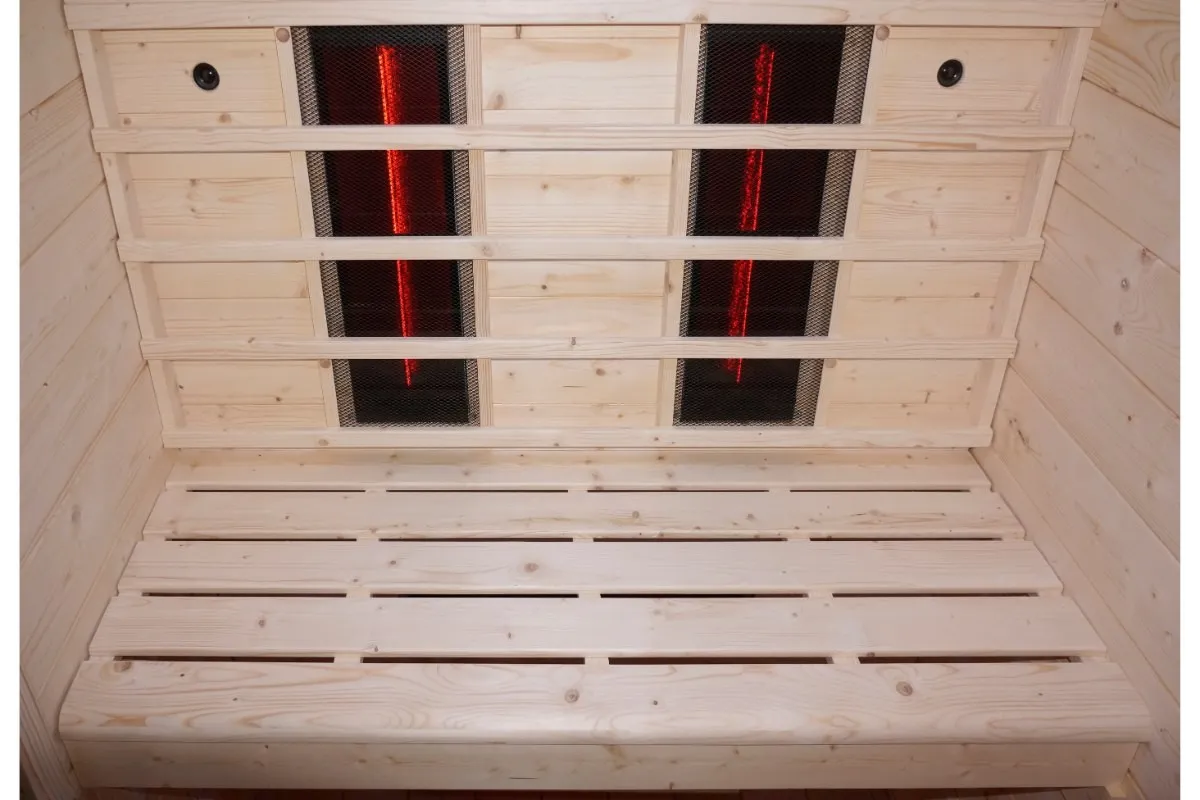vanjska kombinirana sauna – infra + finska – 170 x 170 x 210 cm - slika 3