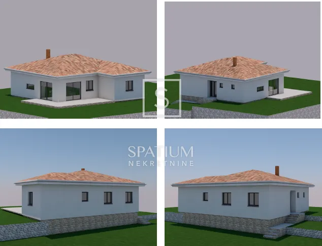 dobreć, zemljište s građevinskom dozvolom i pogledom na more - slika 5